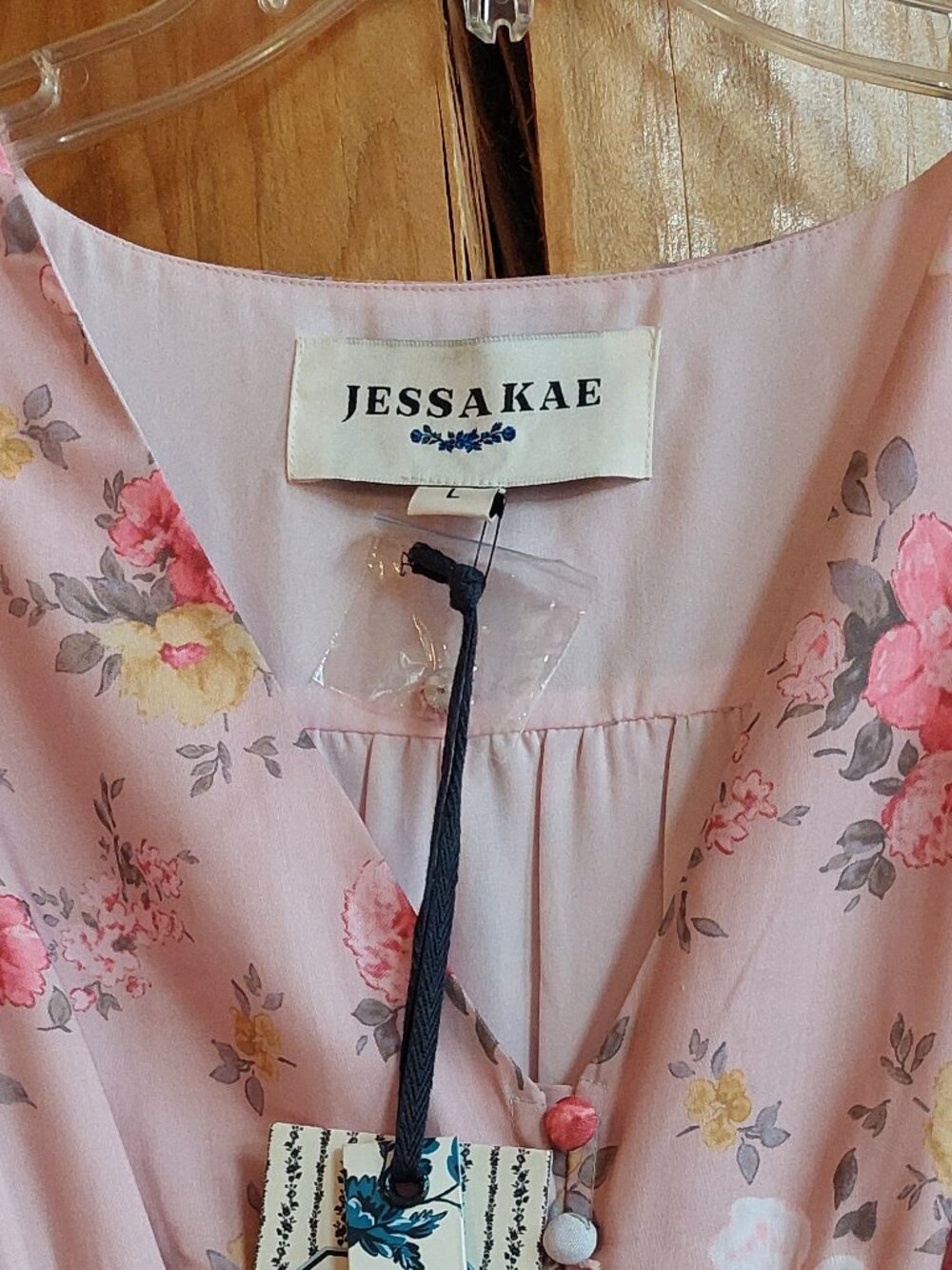 Jessakae Maxi Rose garden Dress, size L - Picture 3 of 9